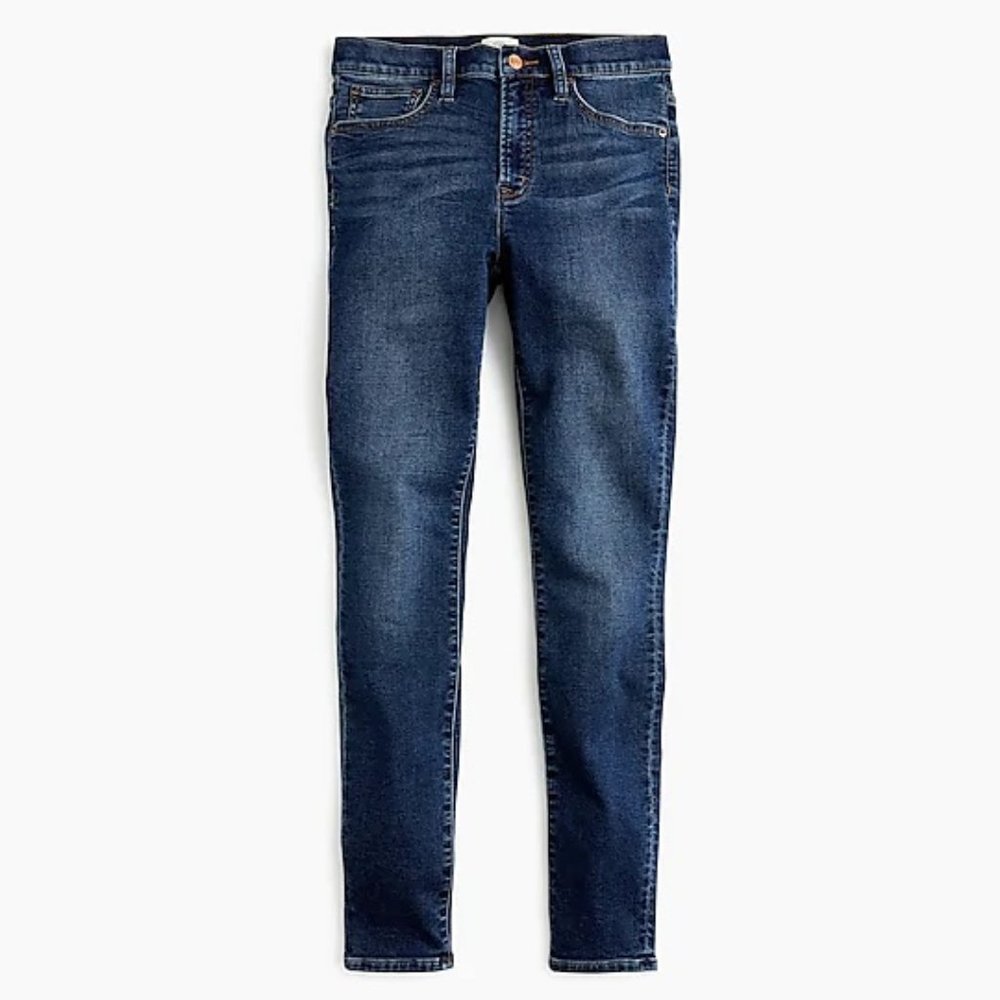 J.Crew Petite 9" high-rise jeggings blue indigo